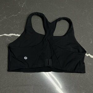 LULU Black sports bra